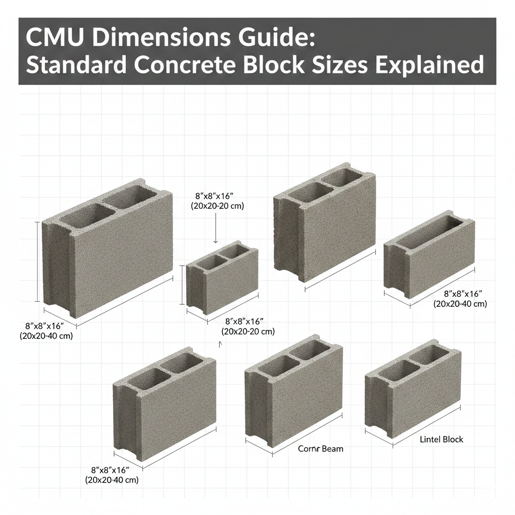 CMU Dimensions Guide